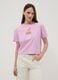 Regular fit pink pure cotton T-shirt with Patrick Star print_2