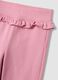 Pink cotton-blend Frozen printed jogging set for girls_2