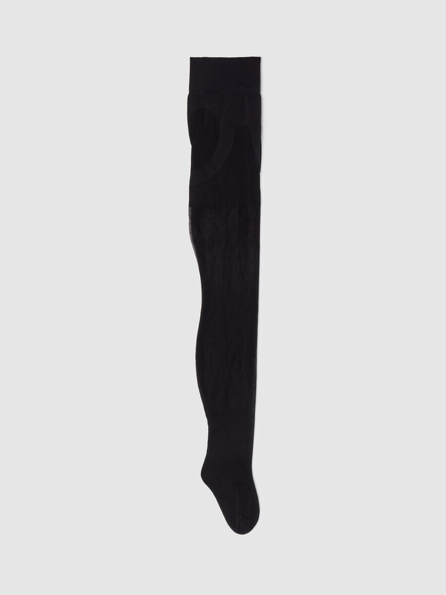 Black stretch tights_0