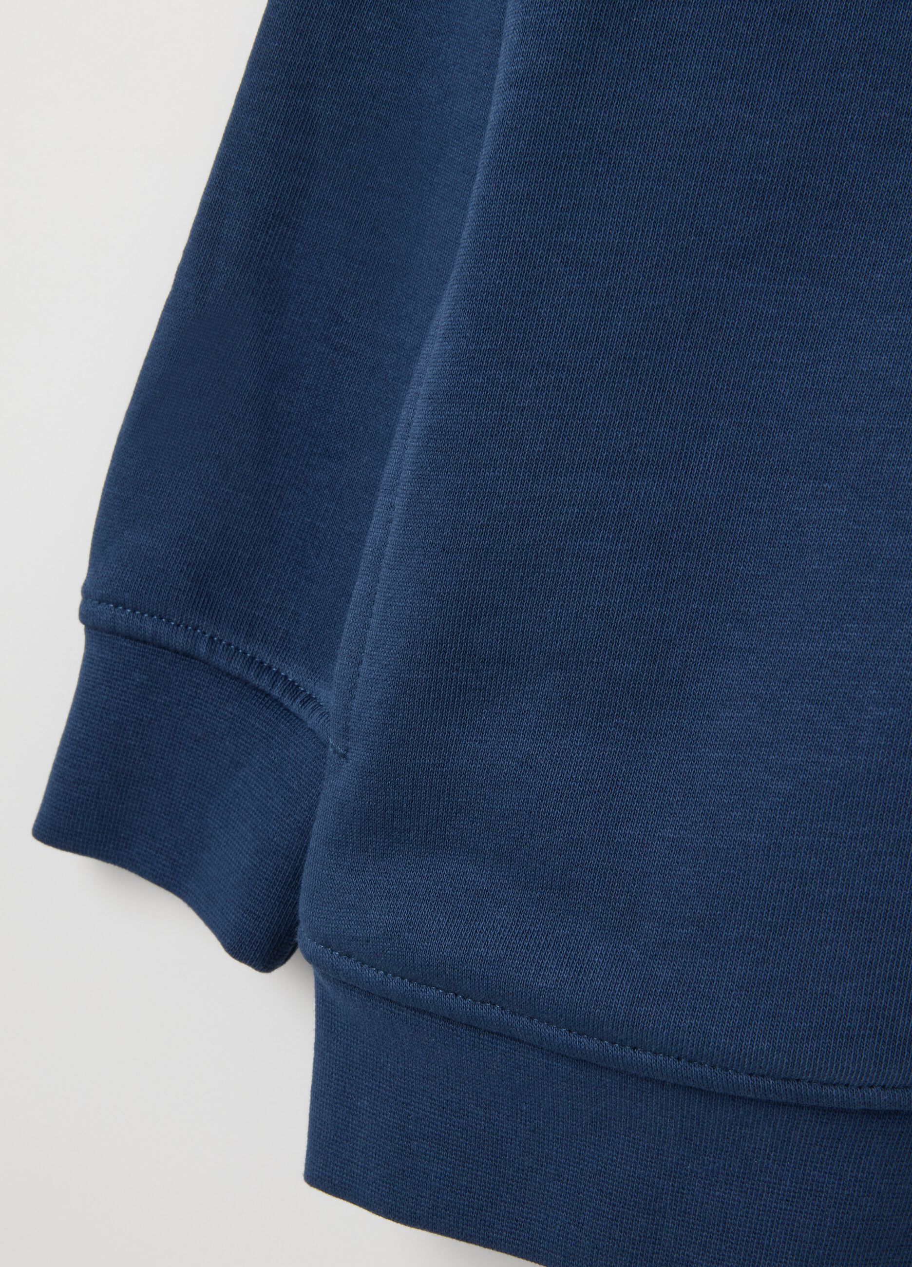 Blue pure cotton regular fit kids' sweatshirt