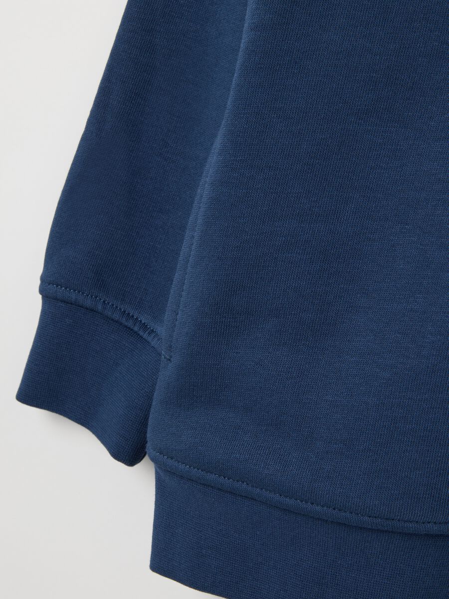 Blue pure cotton regular fit kids' sweatshirt_3