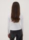 White stretch organic cotton T-shirt with ribbed neck_2