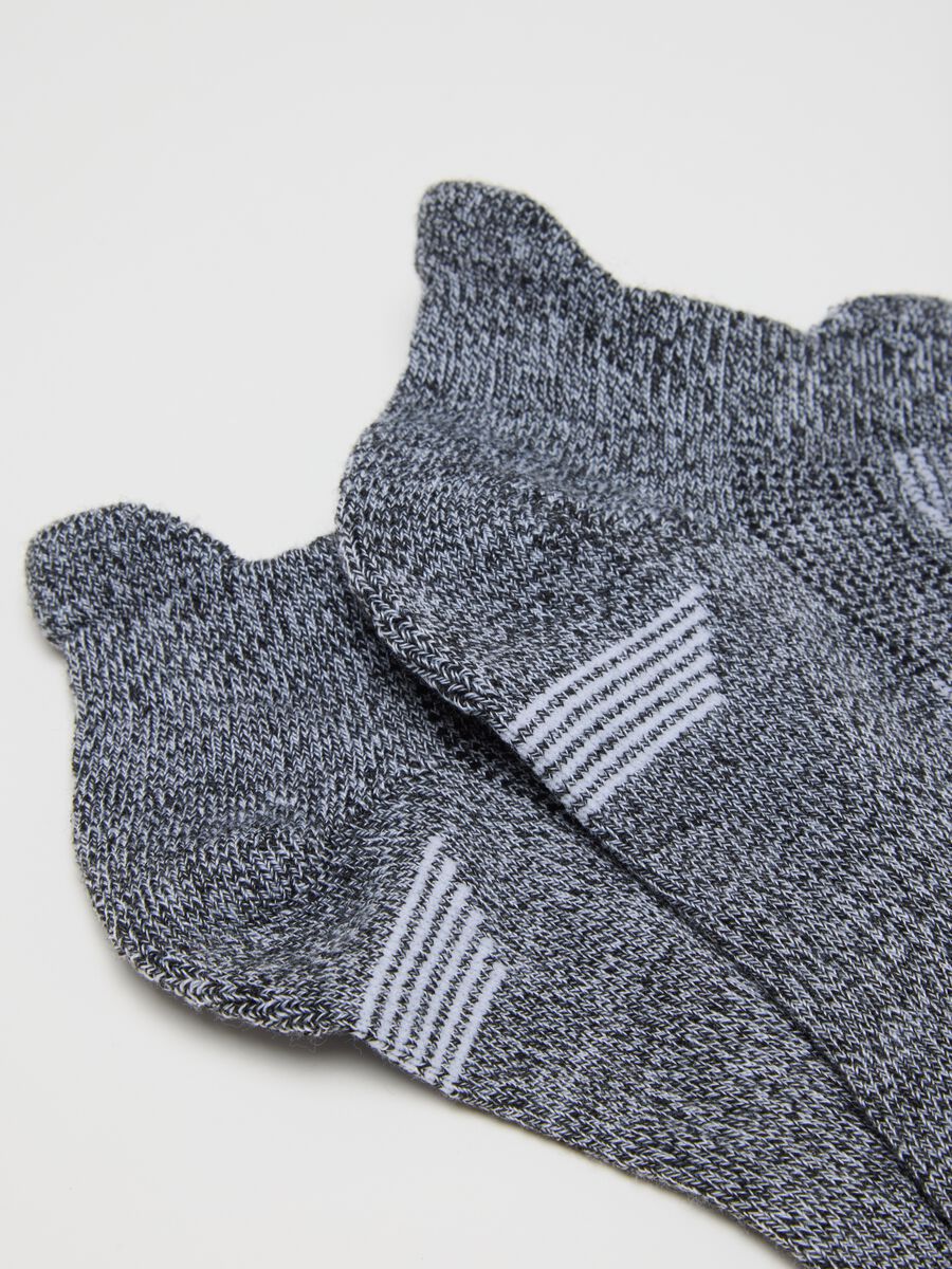 Multicolour Stretch Fabric Sports Socks Twin-Pack_1