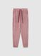 Pink striped pyjama trousers with adjustable drawstring_4