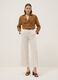 Multicolour Striped Viscose Blend Trousers with Oversized Fit_0