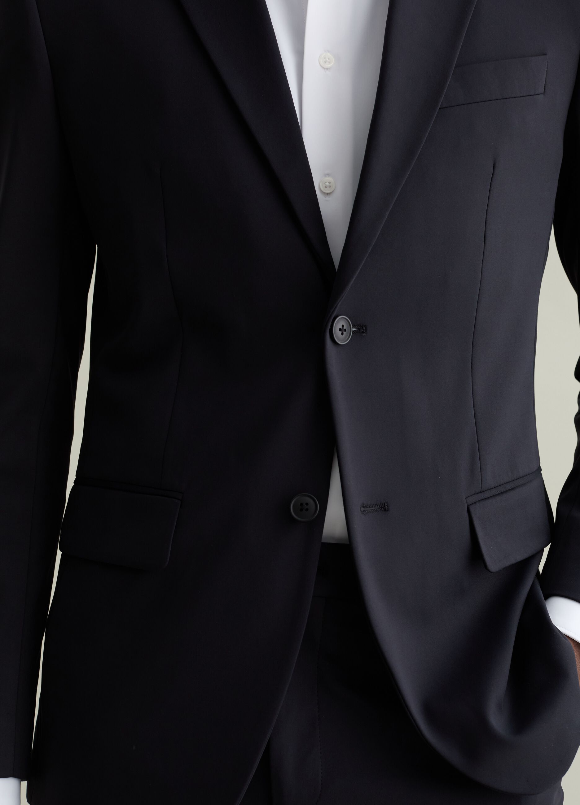 Blazer in tessuto tecnico 