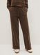 Brown jogger trousers in cotton blend regular fit_1