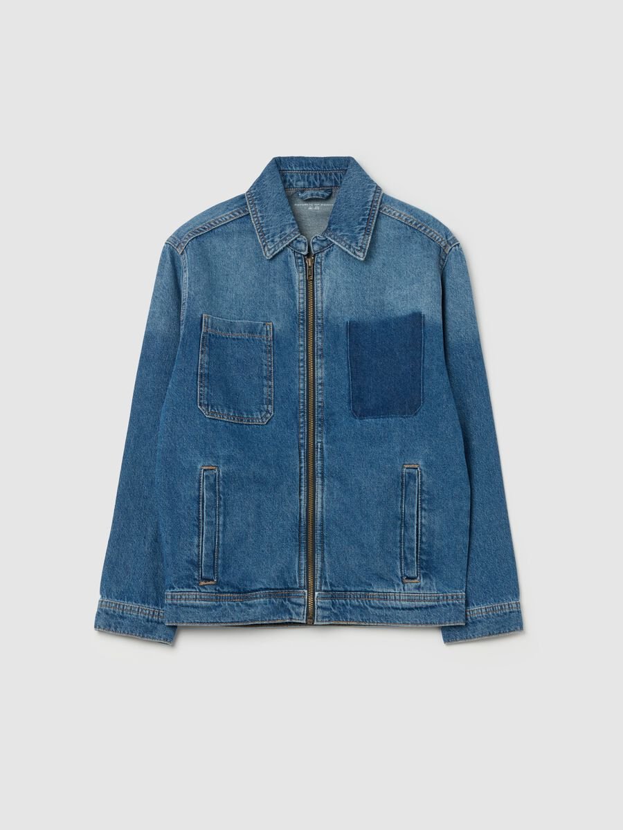 Giacca full-zip in denim_3