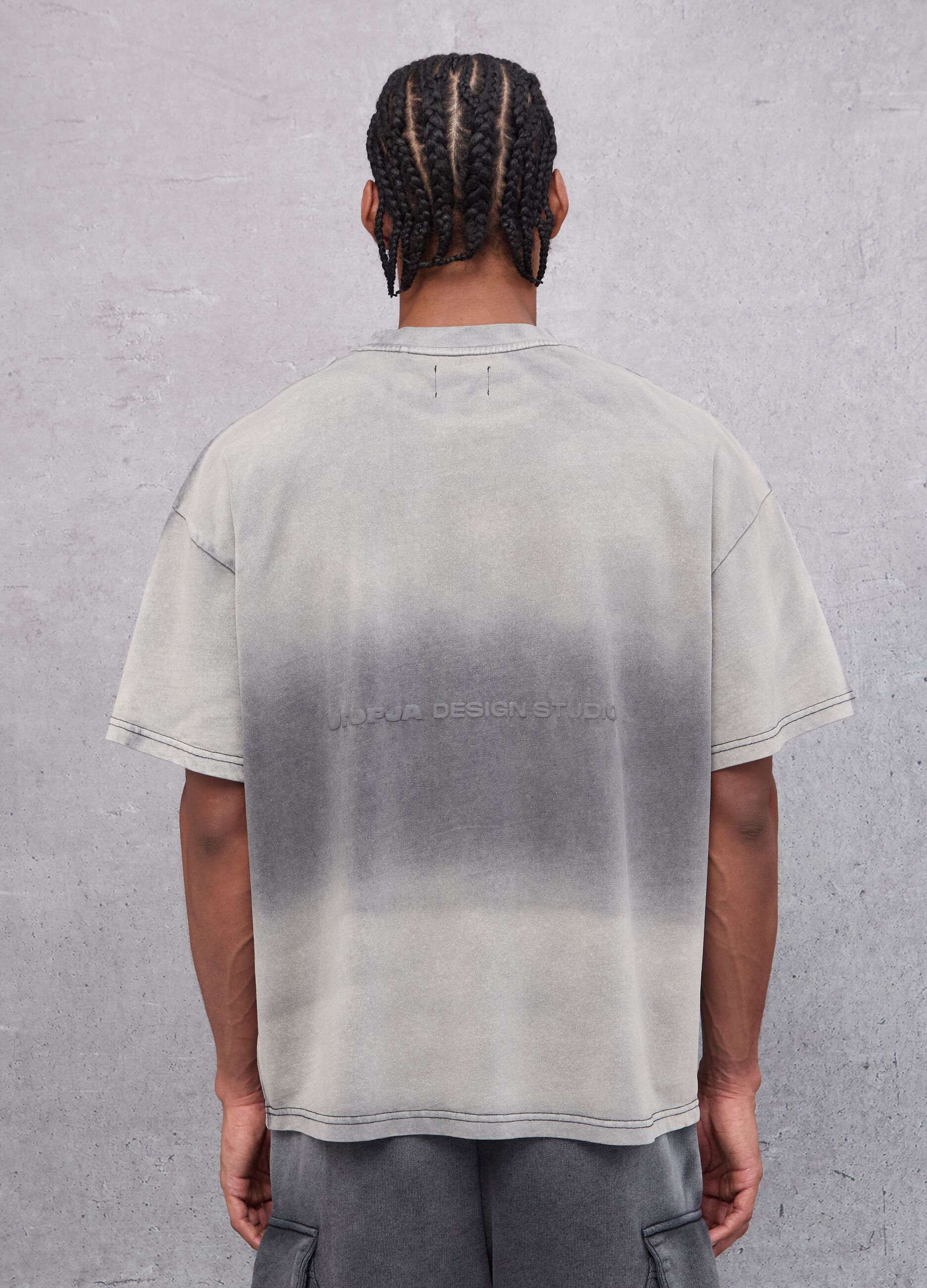 Sunfaded Graphic T-shirt Vintage Grey
