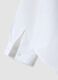 White pure cotton shirt with rhinestones, regular fit, for girls_3