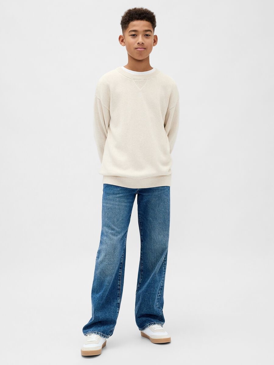 Beige Cotton Sweater_2