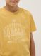 T-shirt gialla in puro cotone a maniche corte da ragazzo con stampa_2