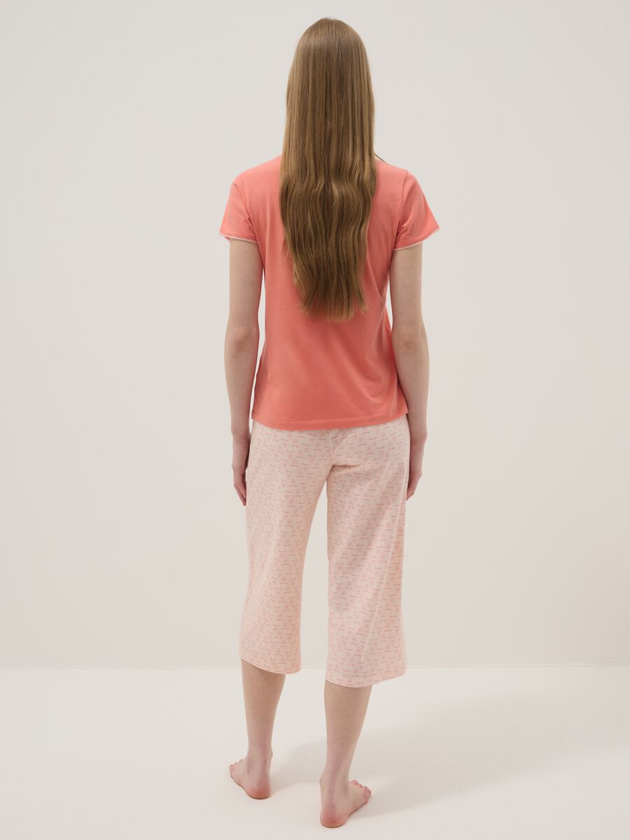 Pigiama in puro cotone rosa regular fit_2