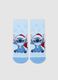 Girls' blue non-slip cotton blend socks with Disney design_1