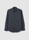 Men's Grey Cotton Blend Slim Fit Shirt_4