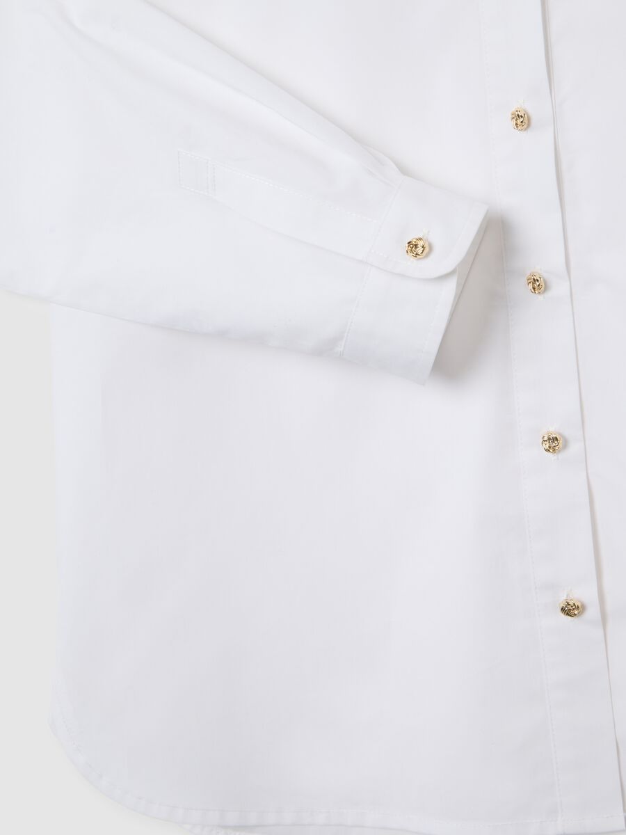 Camicia in puro cotone bianca regular fit_5