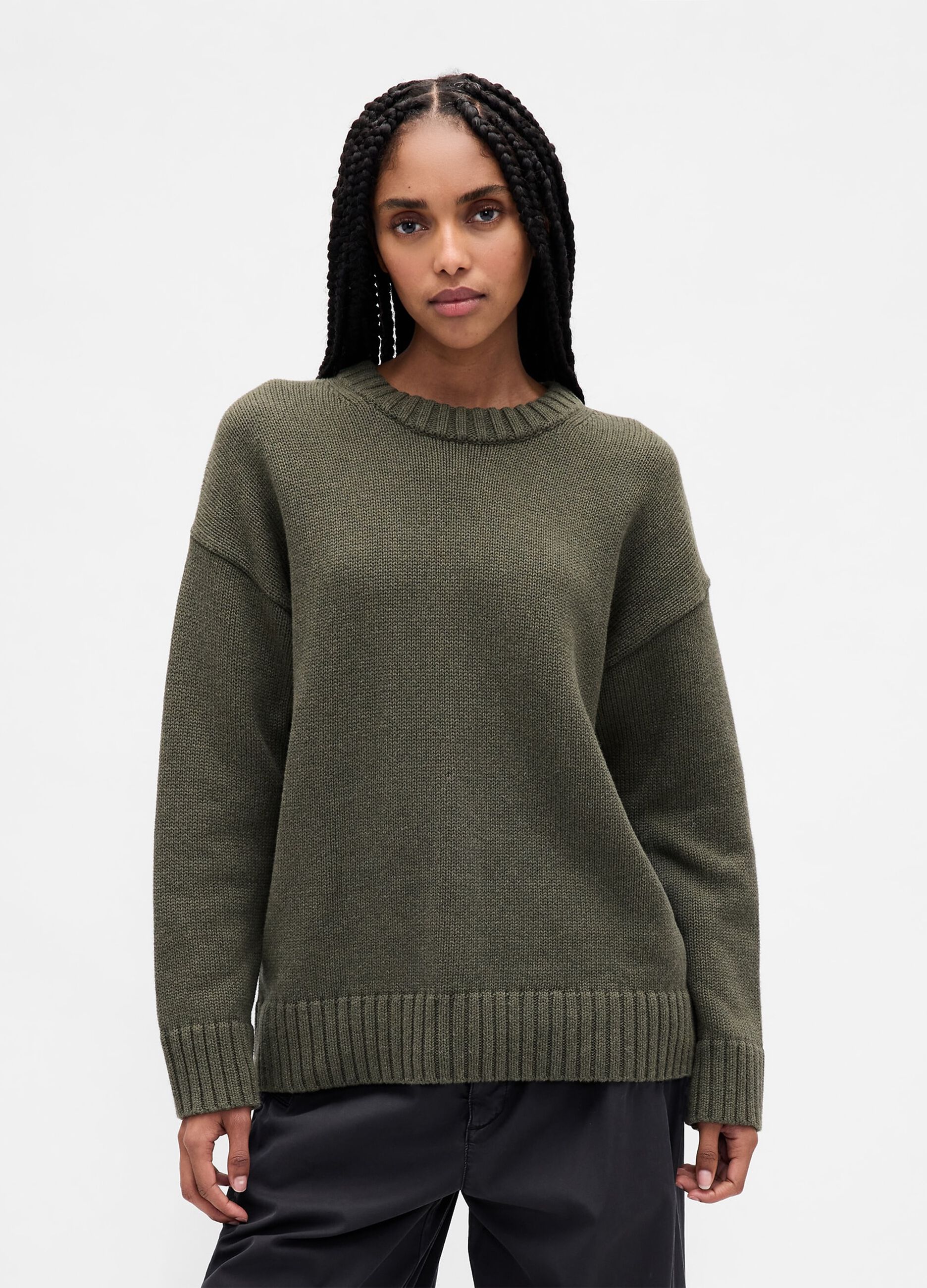 Green Cotton Jumper