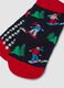 2-pack Christmas-themed non-slip socks in stretch organic cotton_2