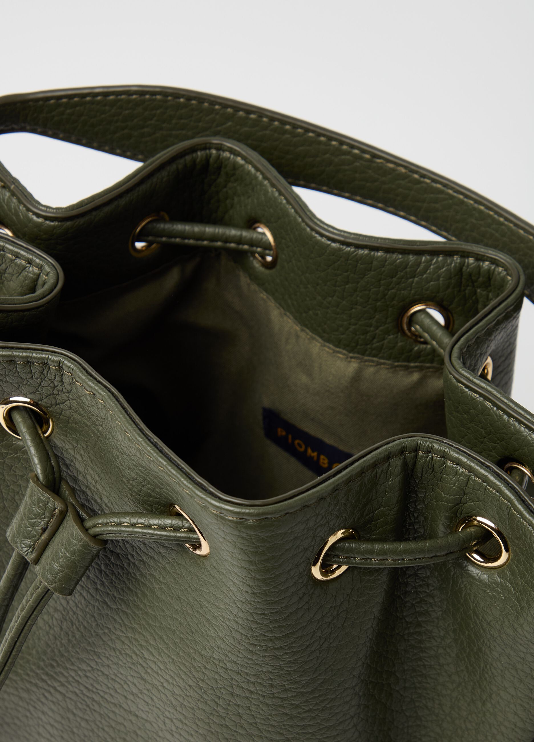 Bucket bag with shoulder strap