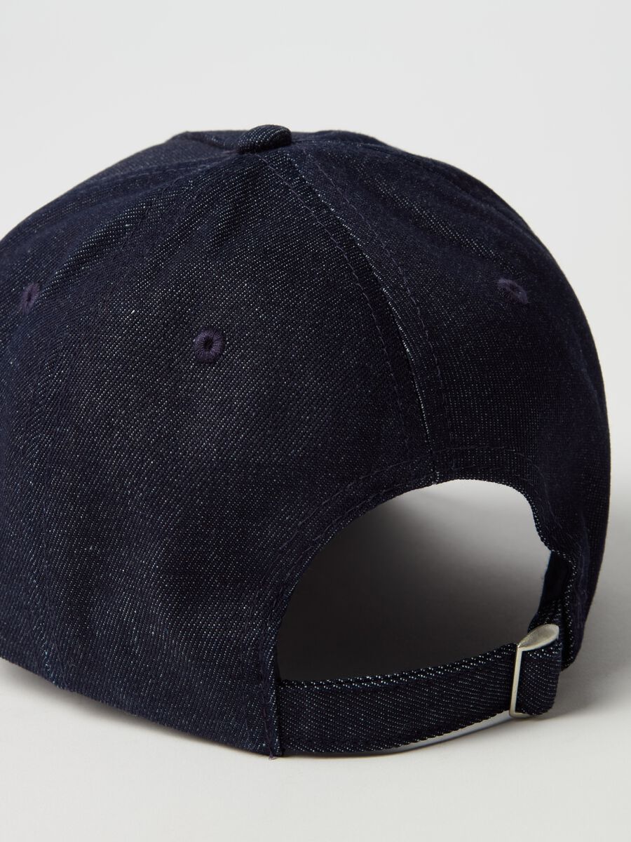 Denim baseball cap with logo_1