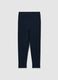 Girls' blue cotton stretch skinny fit leggings_1