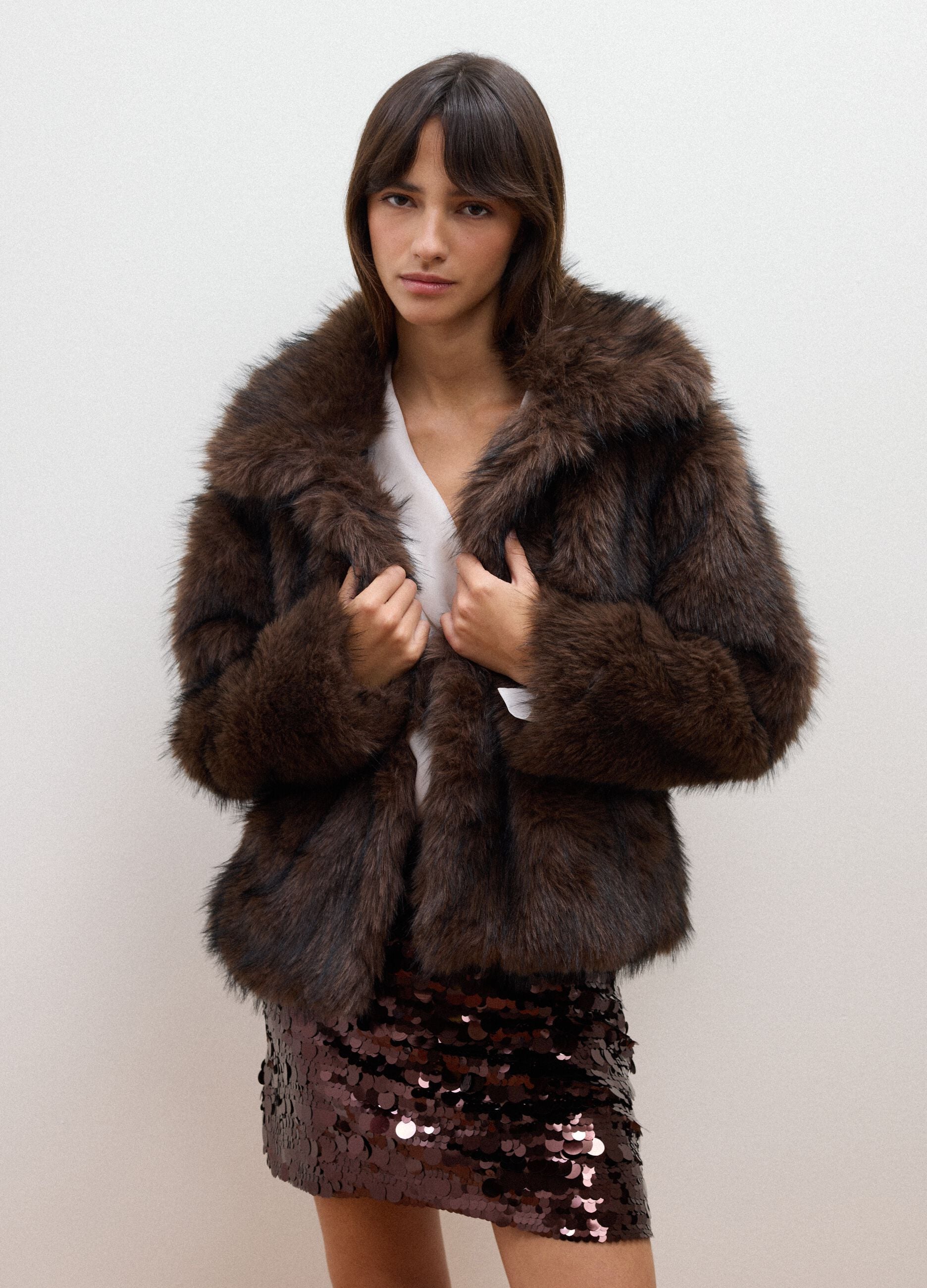 Giacca marrone scuro regular fit