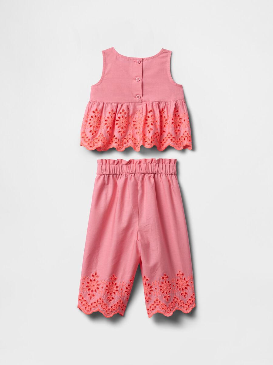Embroidered Pink Outfit with Ruffles_1