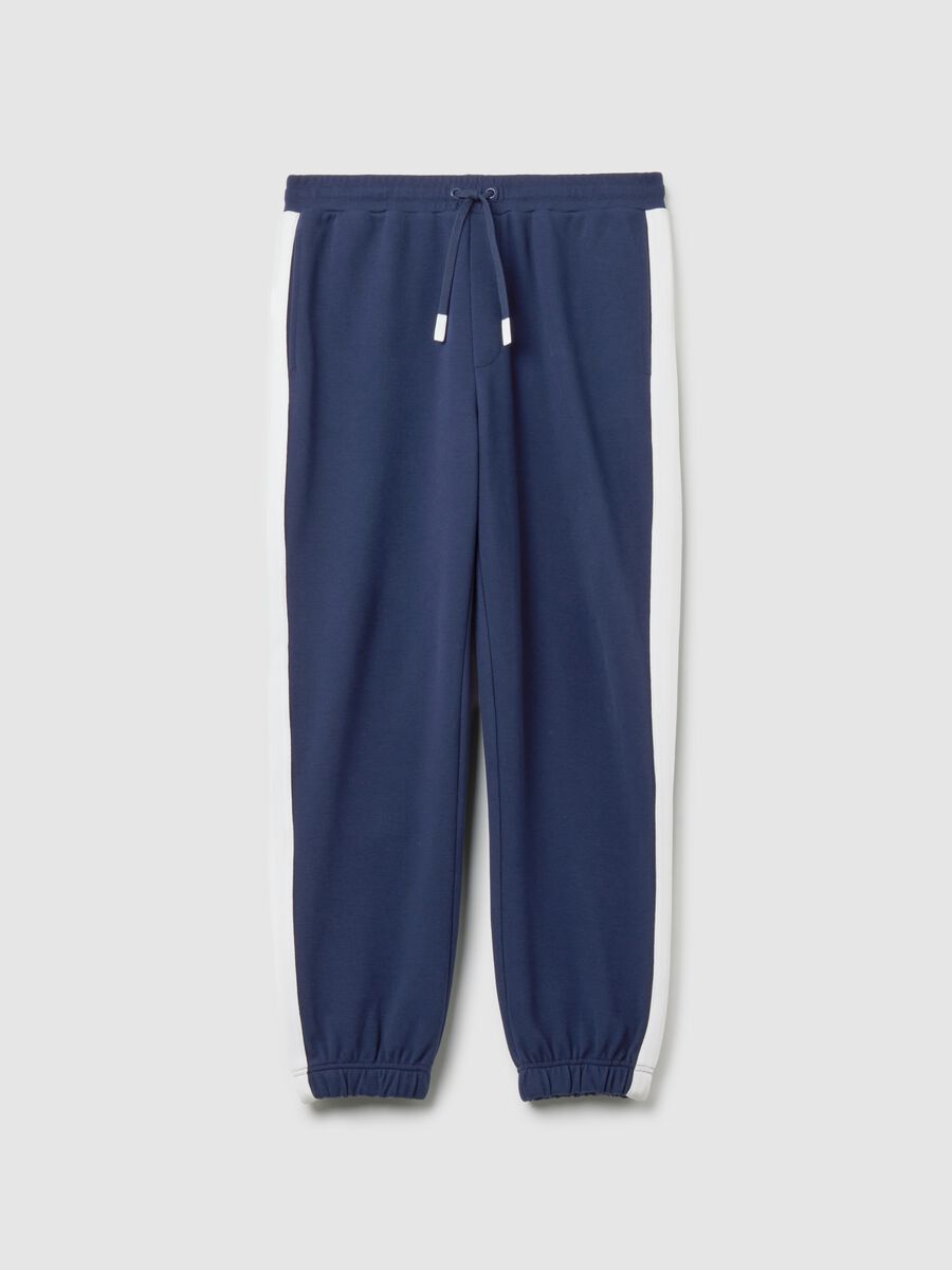 Jogger in tessuto elasticizzato con bande laterali ALTAVIA COURT_4