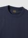 Blue pure cotton crew-neck T-shirt, relaxed fit_5