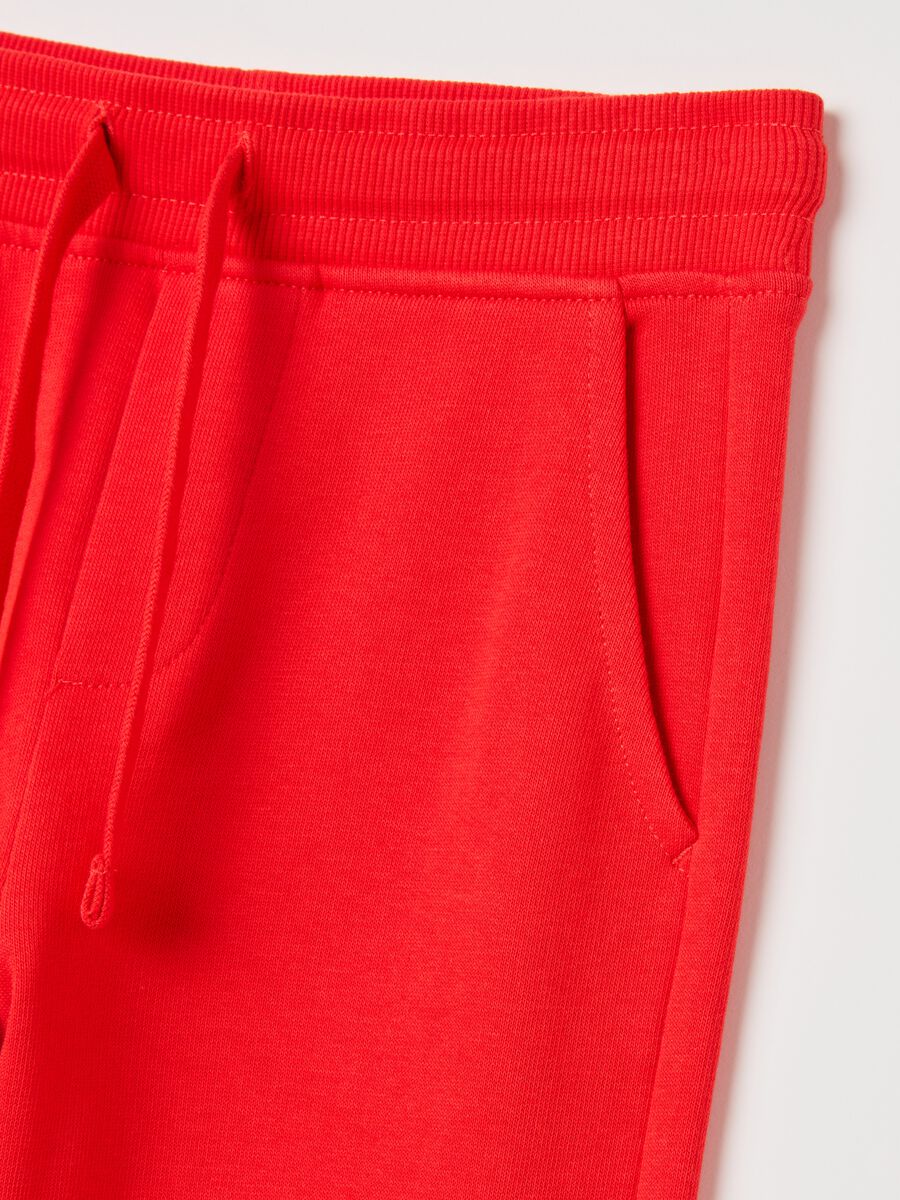 Fleece joggers with drawstring_2