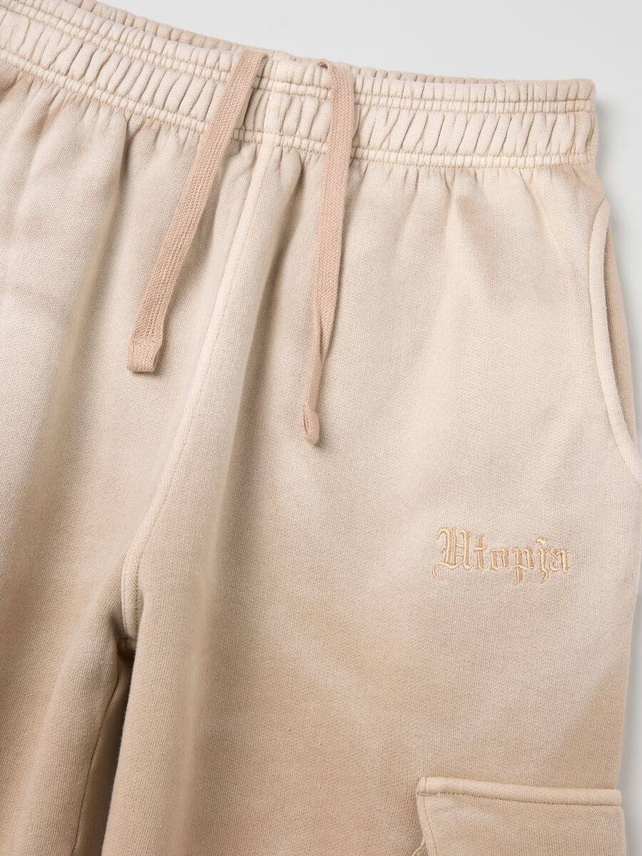 Sunfaded Cargo Sweatpants Vintage Sand_7