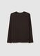 Boy's long sleeve black cotton T-shirt_1