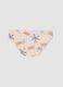 Beige baby swim briefs with prints_1