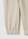 Children's beige pure cotton trousers regular fit_3