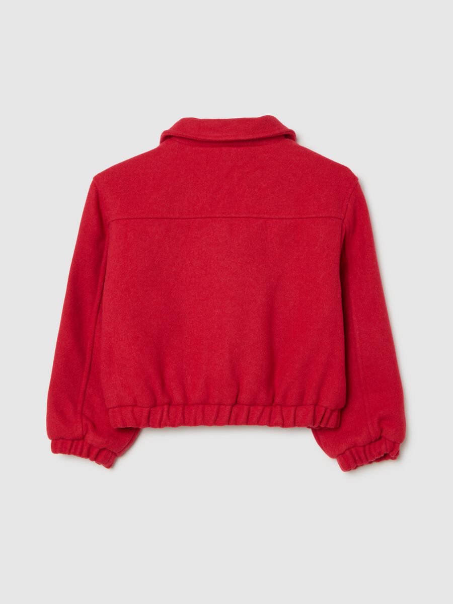 Giubbotto bomber da bambina in rosso regular fit_2