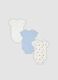 Tripack di body multicolor in puro cotone organico per neonato e bimbo_1