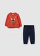 Fleece jogging set with print_0