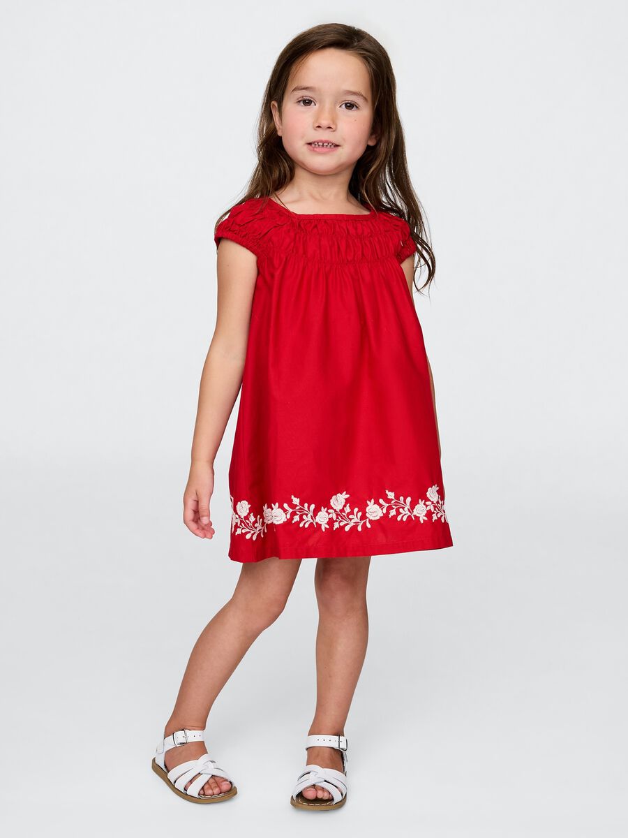 Dress with Floral Embroidery_0