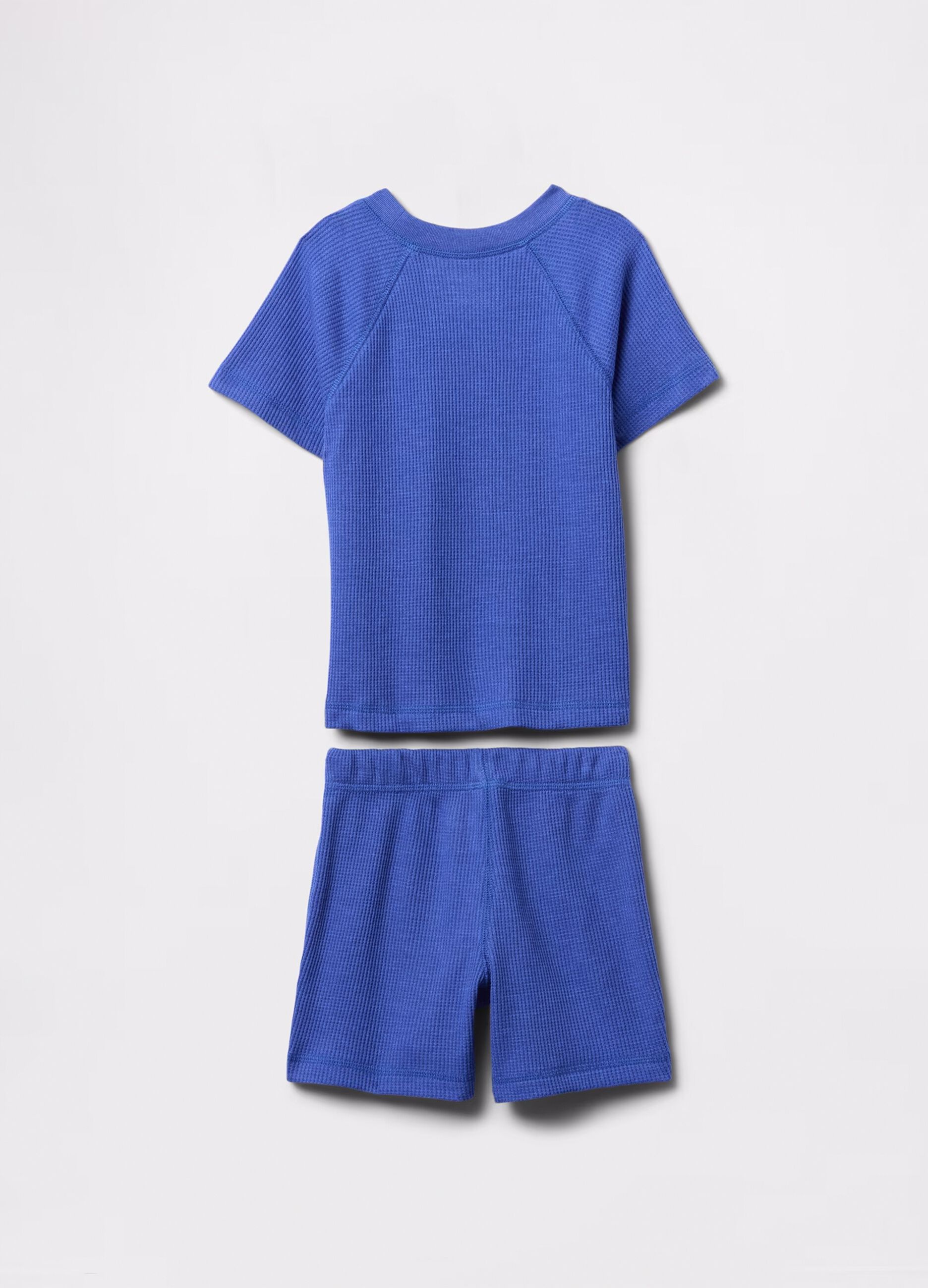 Blue set with T-shirt and shorts