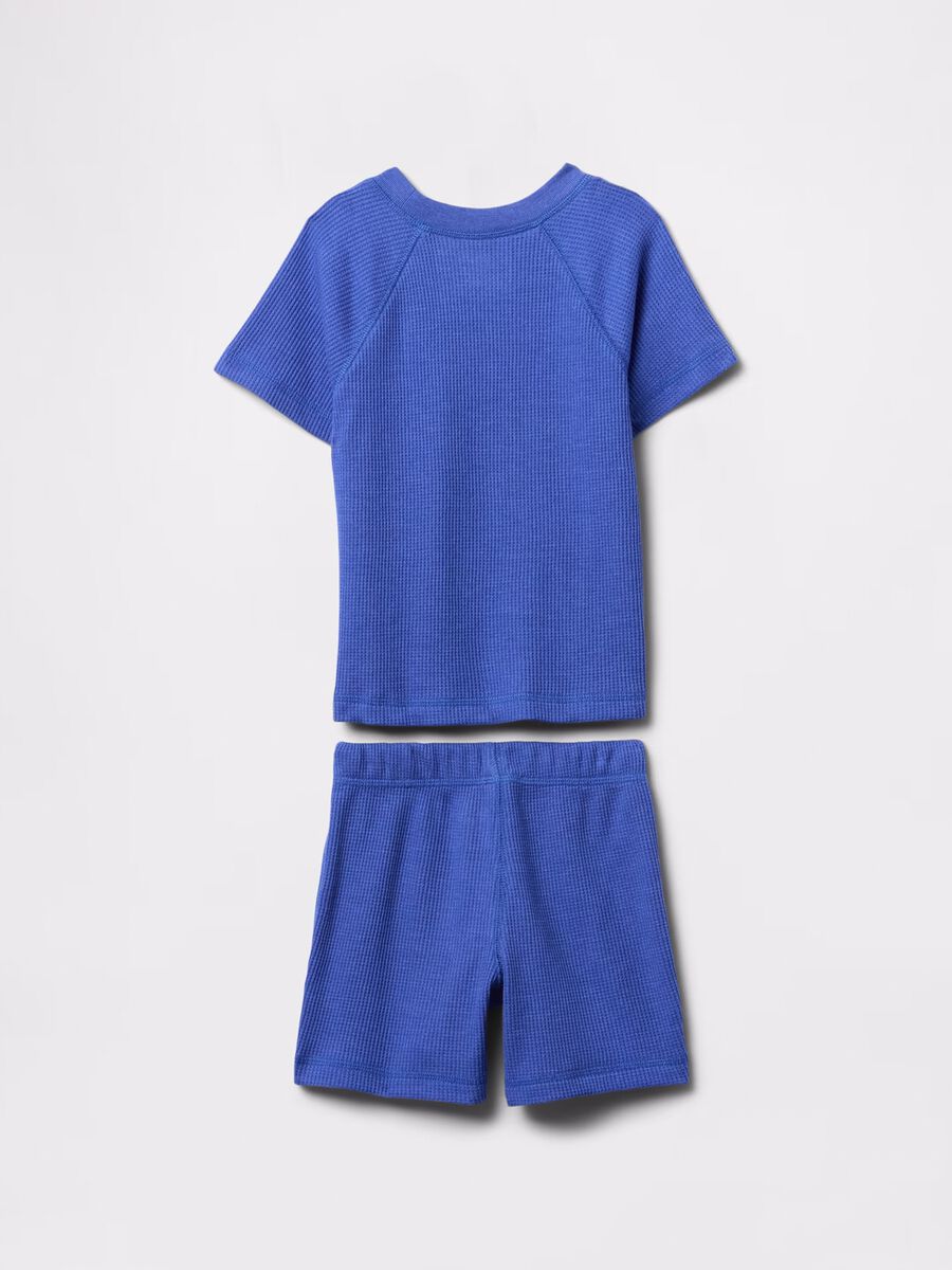 Blue set with T-shirt and shorts_2