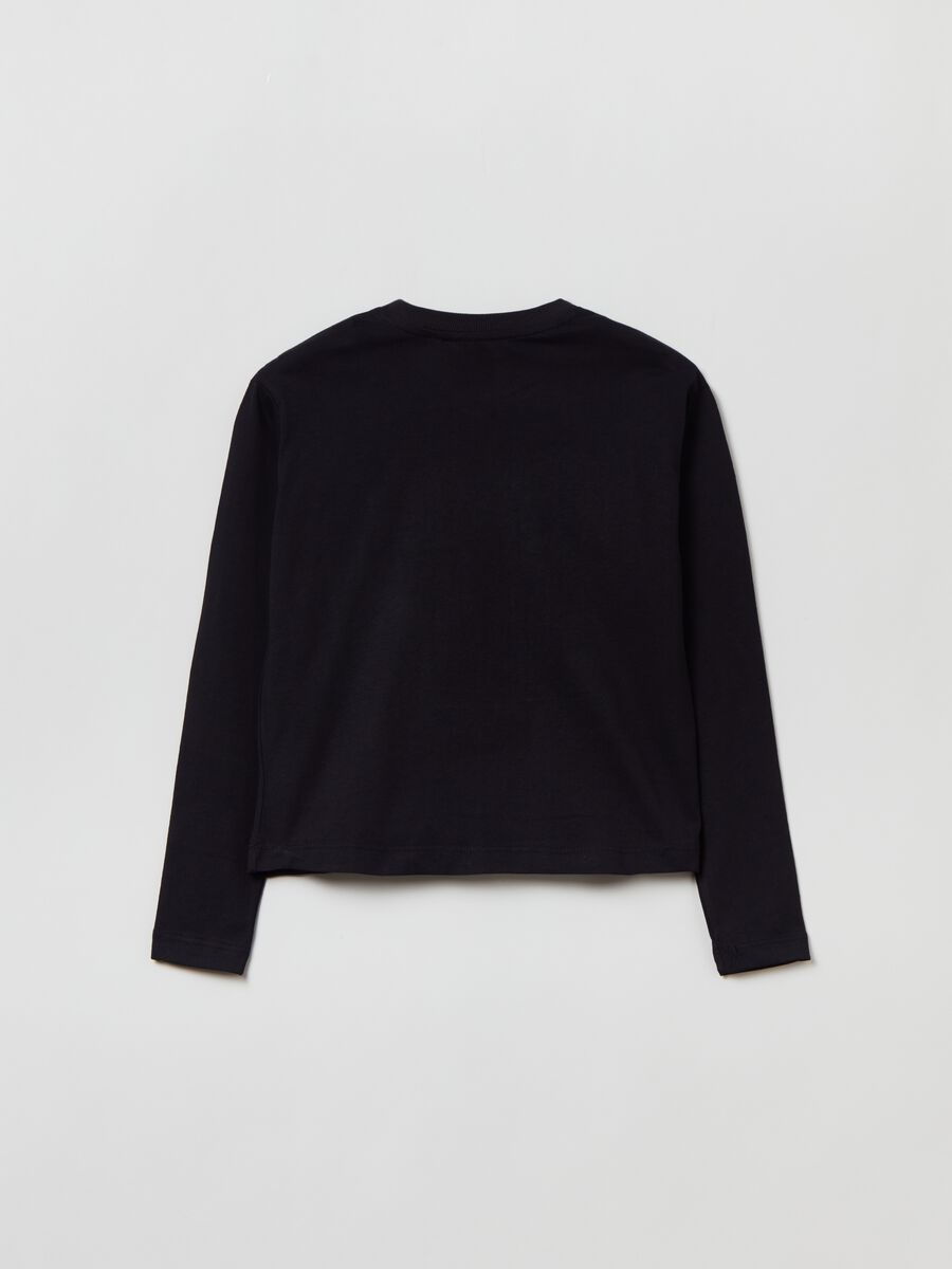 T-shirt maniche lunghe stampa Wednesday_1