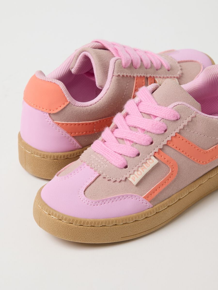 Girls' Multicolour Lace-Up Sneakers_3