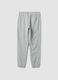 Grey cotton-blend joggers, regular fit_1