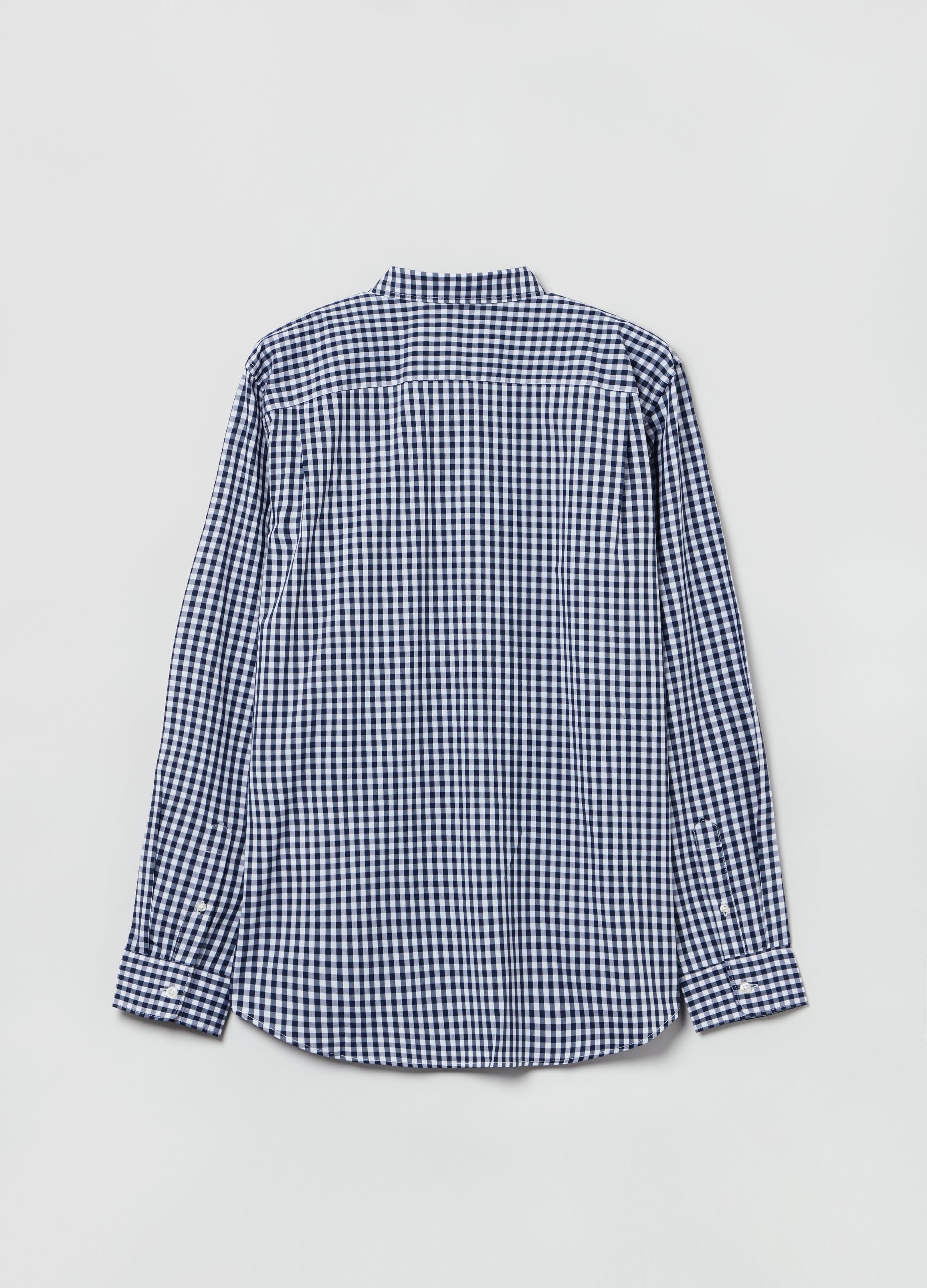Camicia in tessuto Coolmax® fantasia vichy
