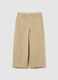 Pantaloni chino beige in cotone stretch_0