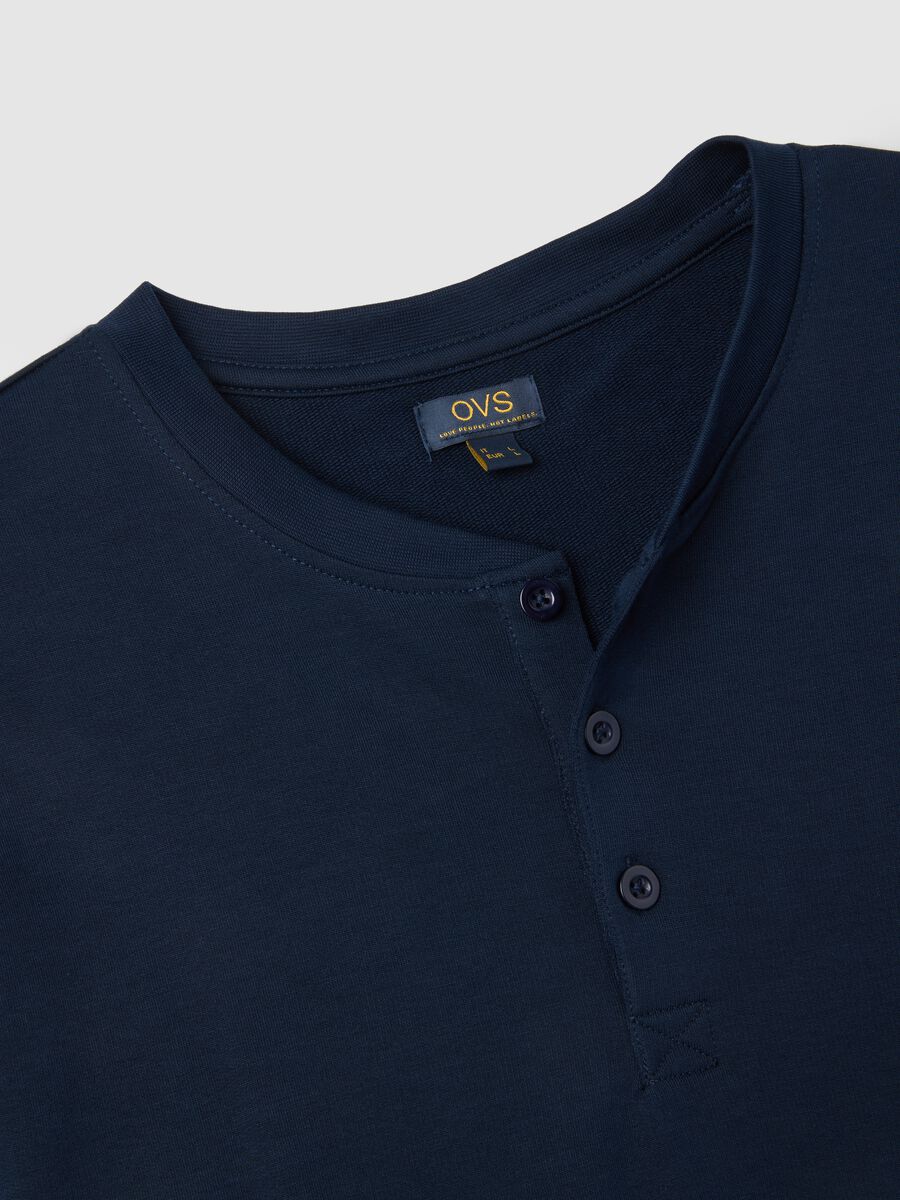 Pigiama in puro cotone blu regular fit_5