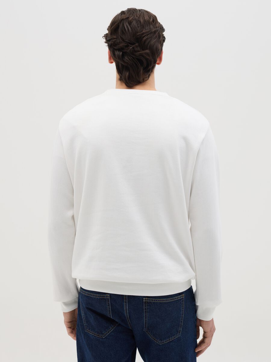 French Terry sweatshirt with "Forte dei Marmi" Snoopy print_3