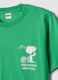 Green pure cotton short-sleeve T-shirt_5