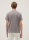 Grey pure cotton regular fit T-shirt with henley collar_1