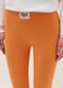 Orange stretch cotton regular fit leggings with Everlast logo_3